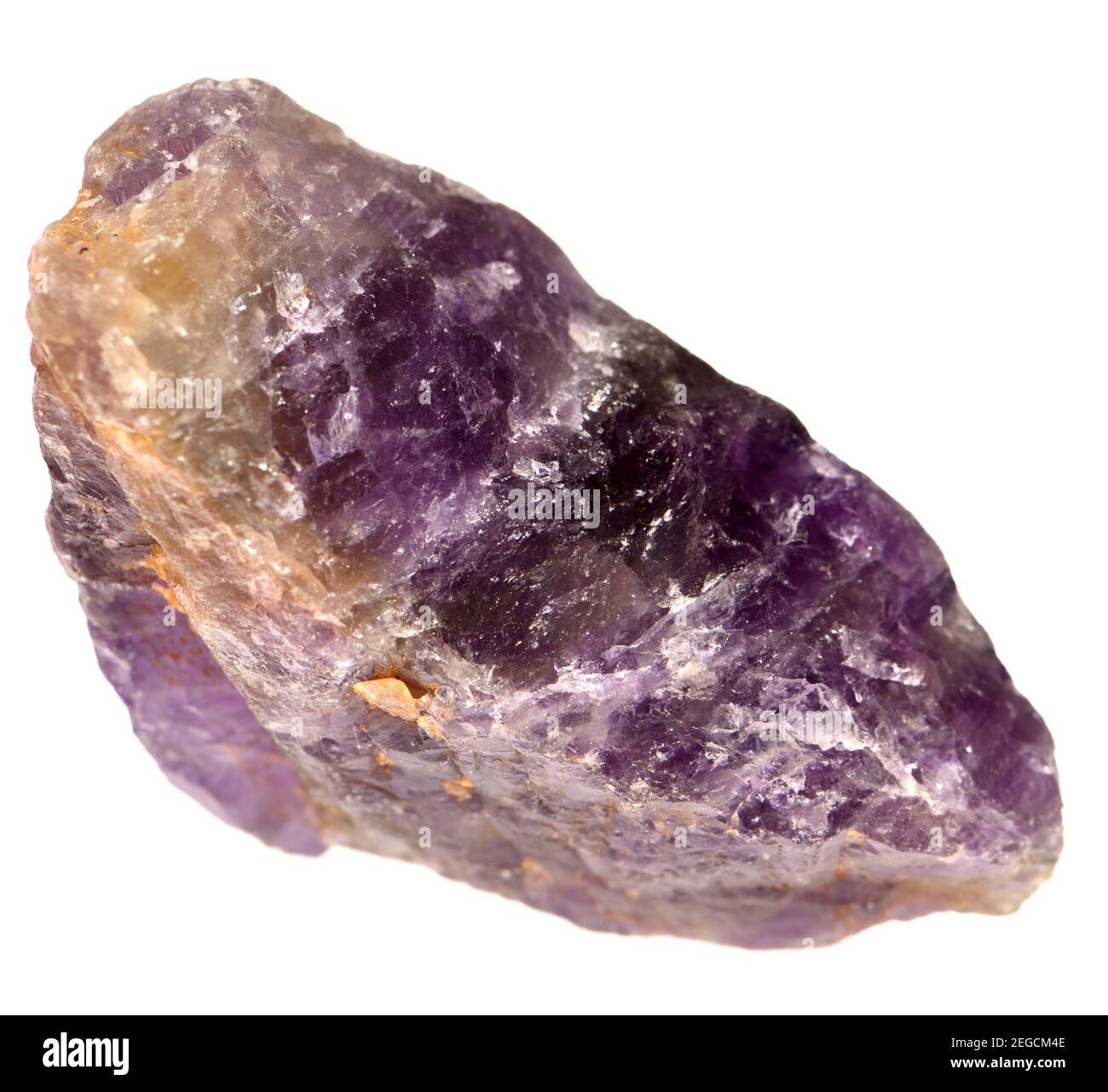 Amethyst crystals (purple quartz) Stock Photo