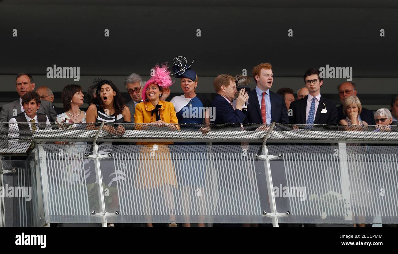 Britain Horse Racing - Derby Festival - Epsom Racecourse - June 2, 2017 Racegoers Reuters / Peter Nicholls Livepic EDITORIAL USE ONLY. Stock Photo