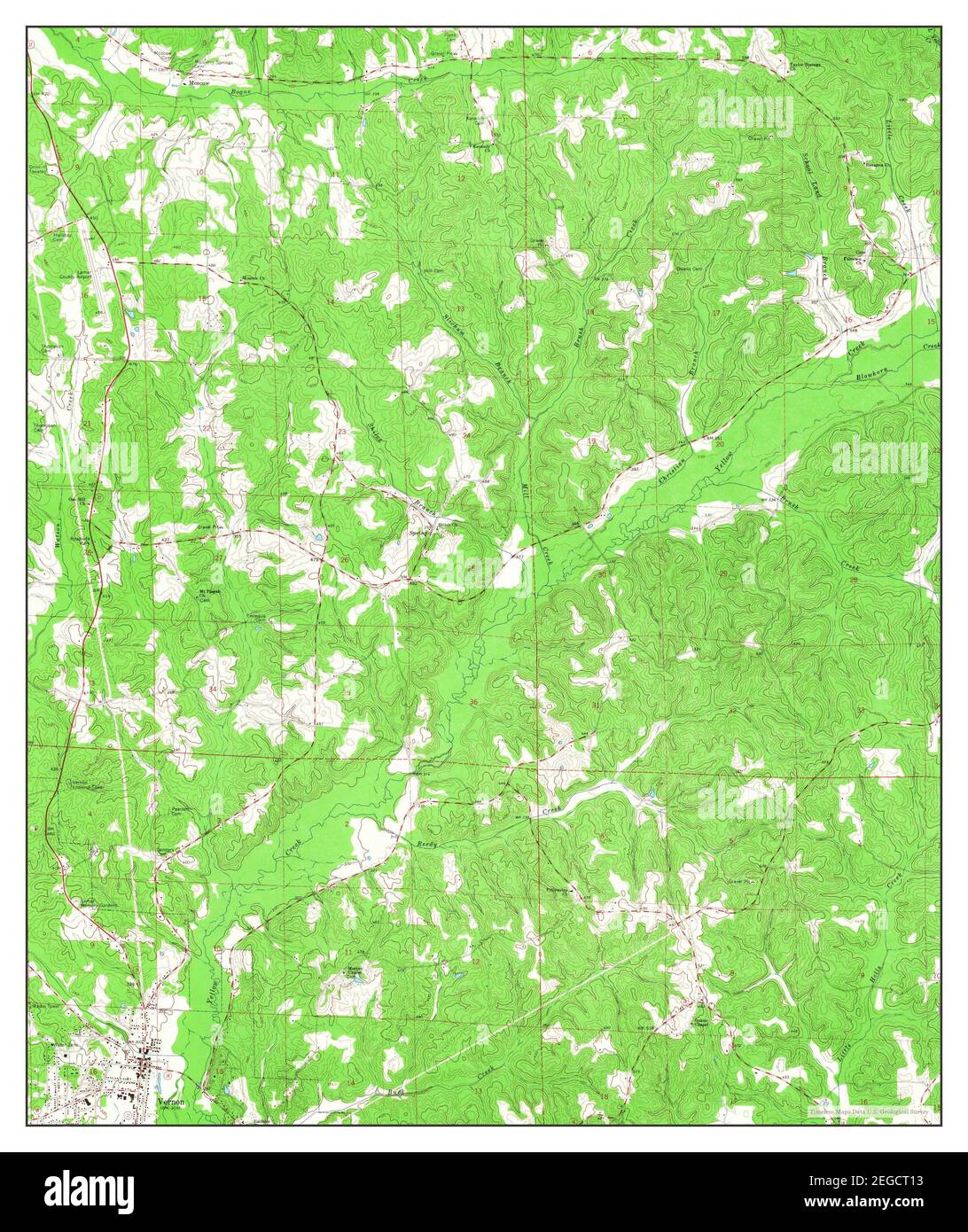 Vernon alabama map hires stock photography and images Alamy