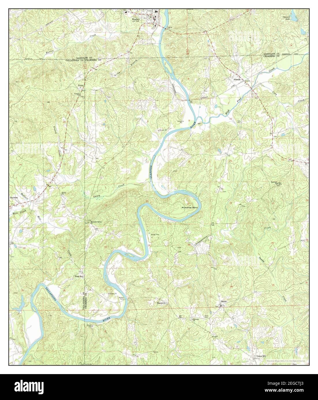 Wadley alabama map Cut Out Stock Images & Pictures Alamy