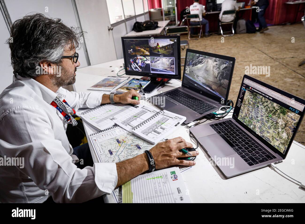 Nicolas Klinger, deputy safety delegate, rally watch during the 2020