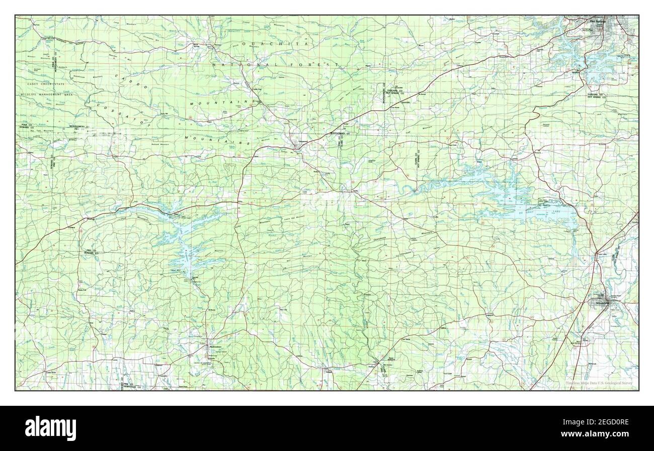 Arkadelphia map hires stock photography and images Alamy