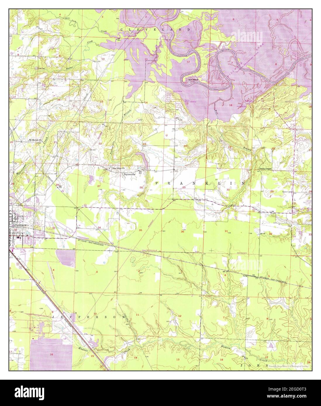 Ashdown arkansas map hires stock photography and images Alamy