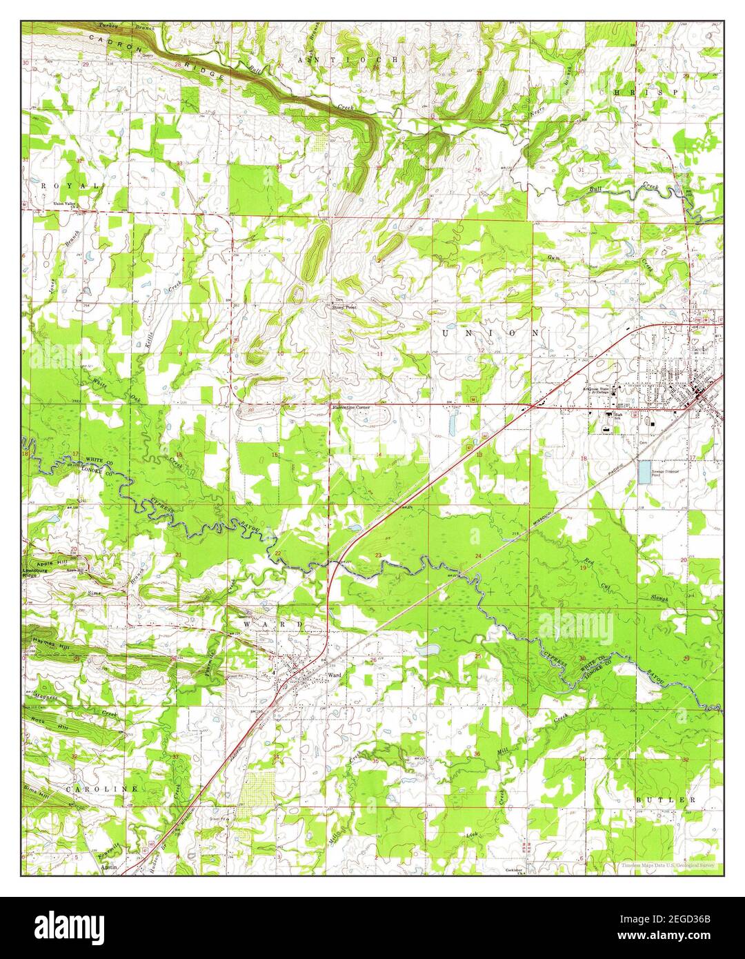 Beebe arkansas map hires stock photography and images Alamy