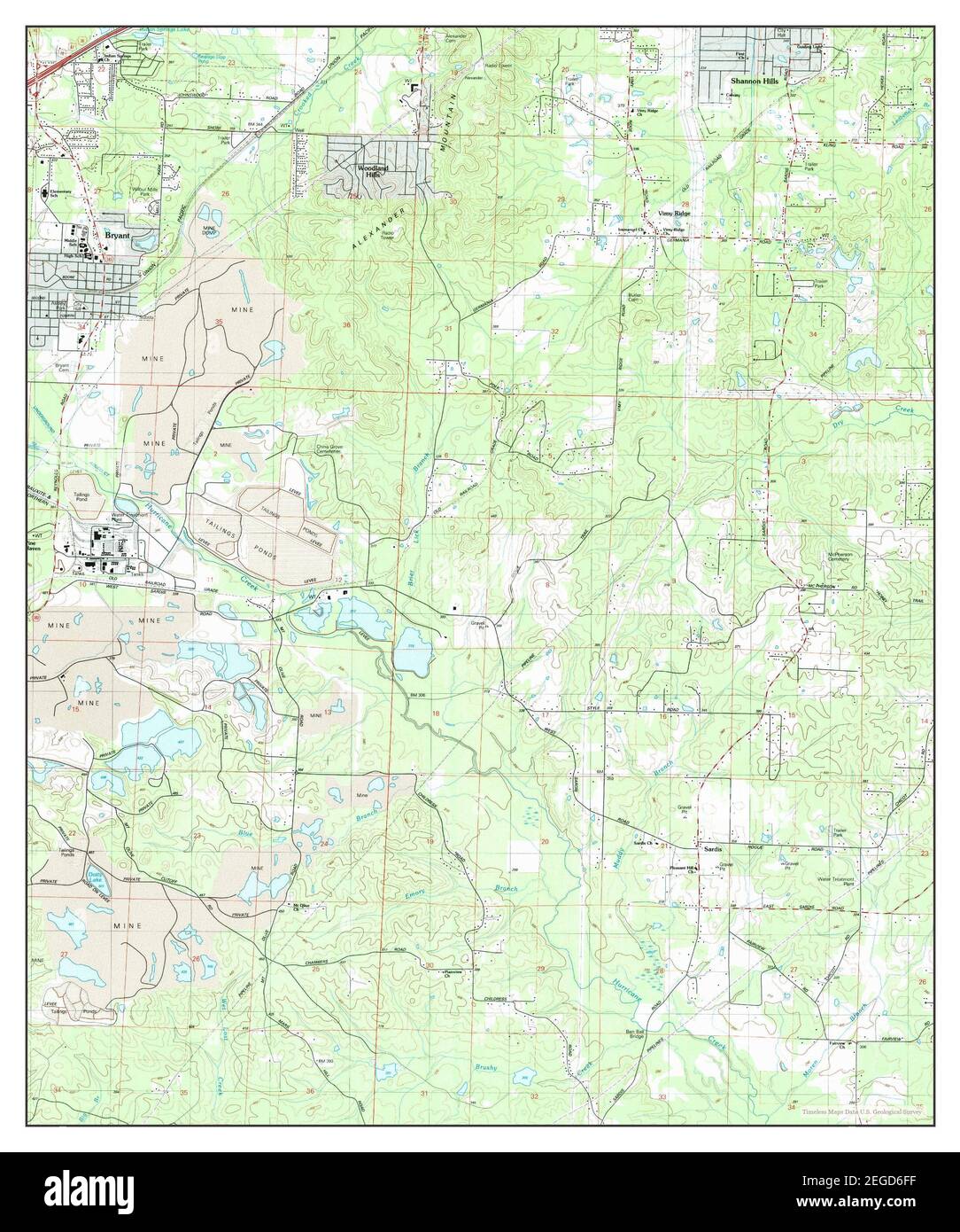 Map of bryant hires stock photography and images Alamy