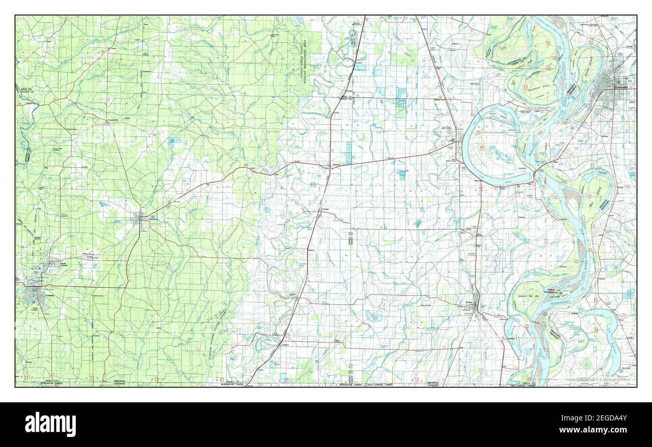 Crossett, Arkansas, map 1986, 1100000, United States of America by