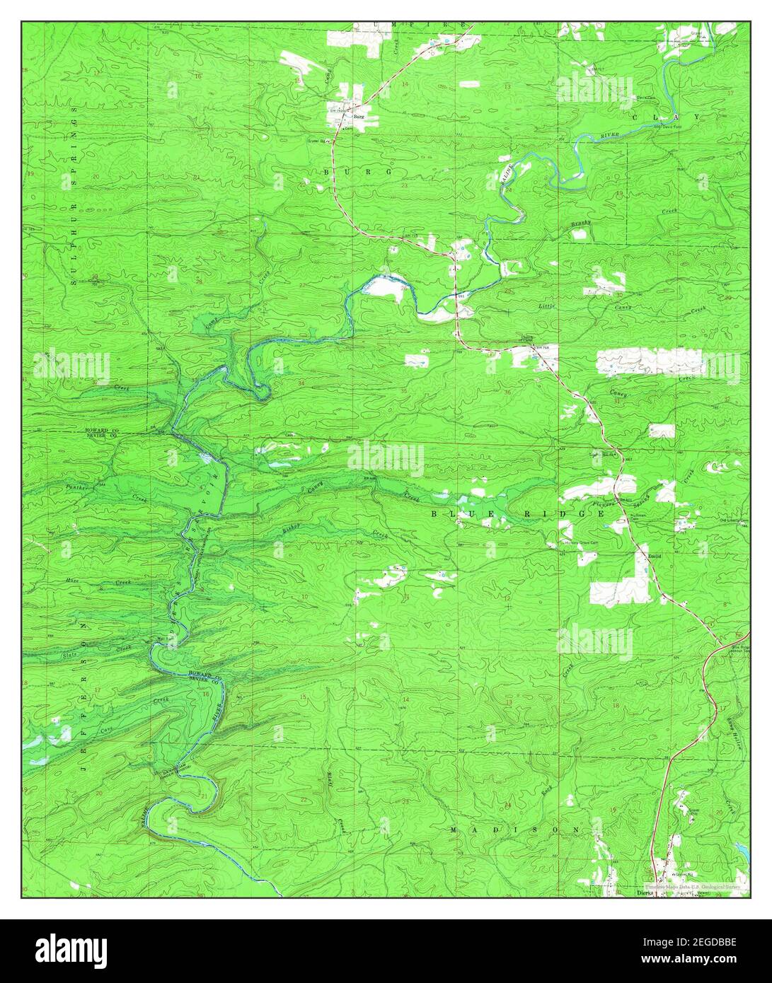 Dierks arkansas map hires stock photography and images Alamy