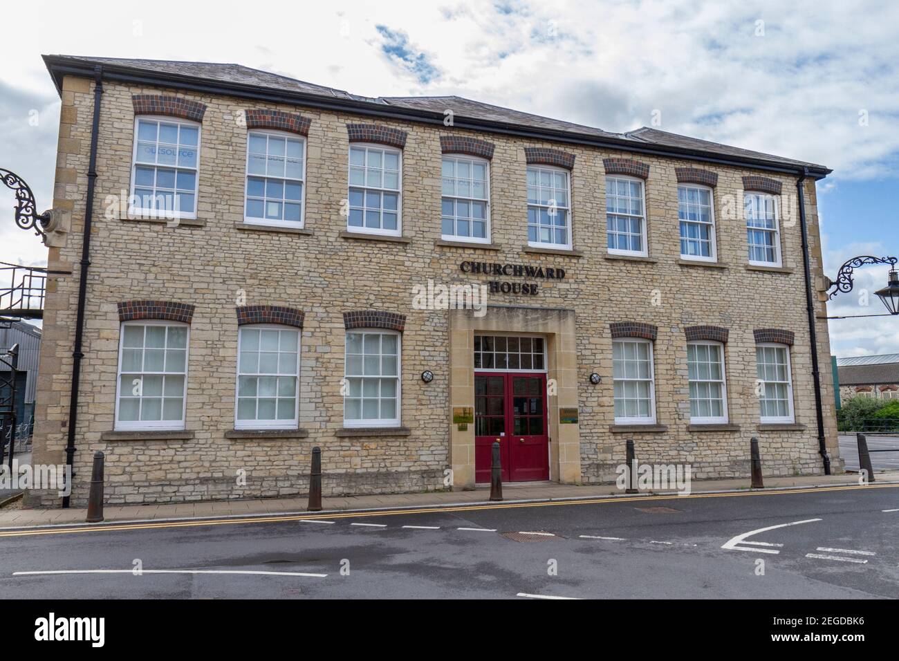 Churchward House, formerly the manager's office to the Great Western Railway Engineering Works in Swindon, Wiltshire, UK. Stock Photo