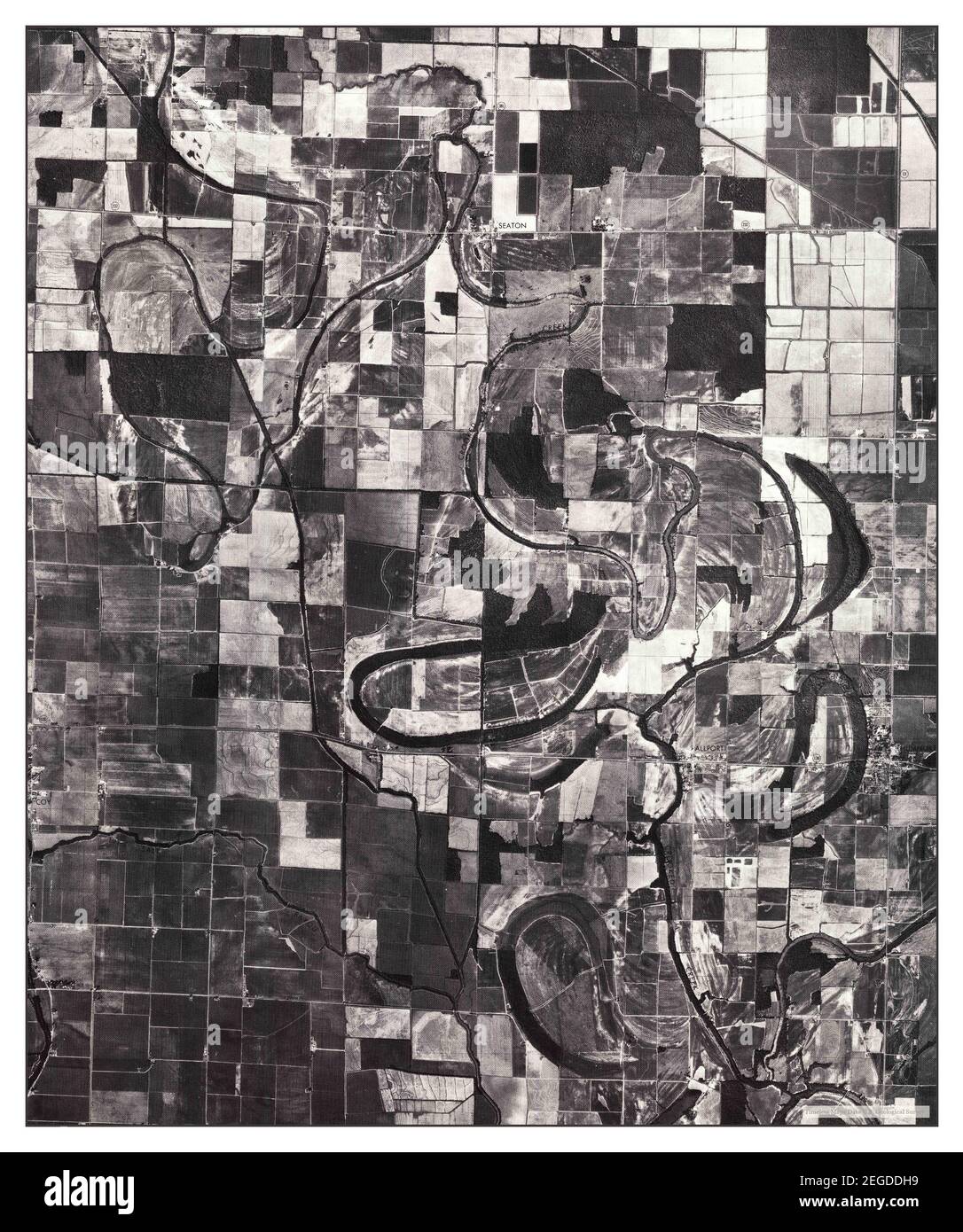 England SE, Arkansas, map 1975, 124000, United States of America by