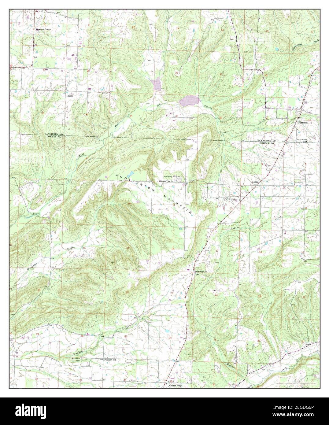 Formosa, Arkansas, map 1991, 1:24000, United States of America by Timeless Maps, data U.S. Geological Survey Stock Photo