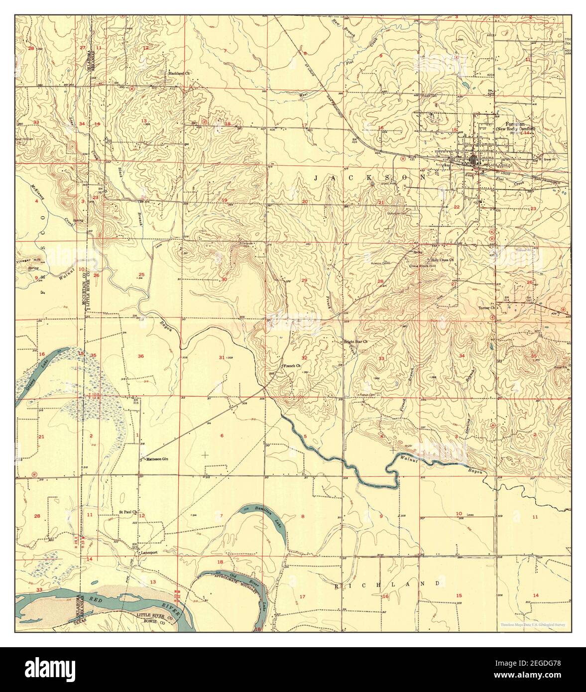 Map of foreman arkansas hires stock photography and images Alamy
