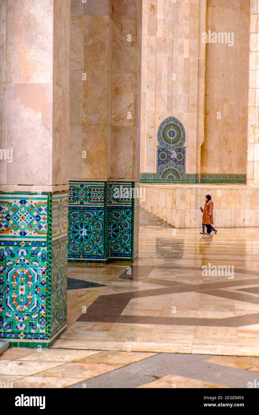 Hassan II Mosque  mosque in Casablanca, Morocco Stock Photo