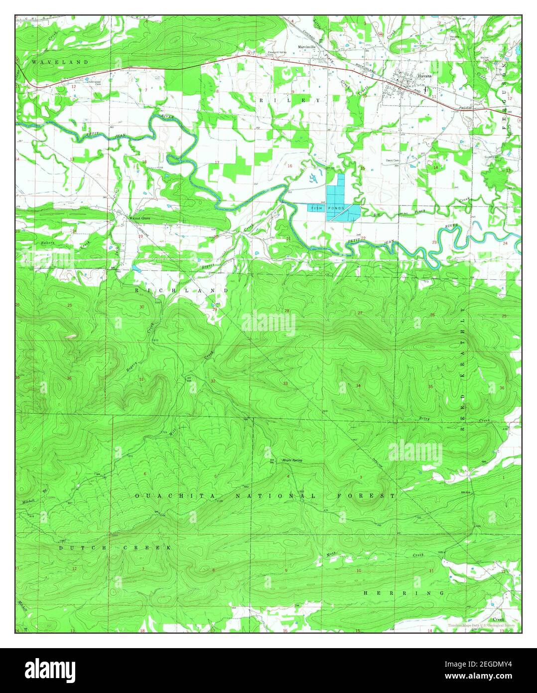 Havana, Arkansas, map 1966, 124000, United States of America by