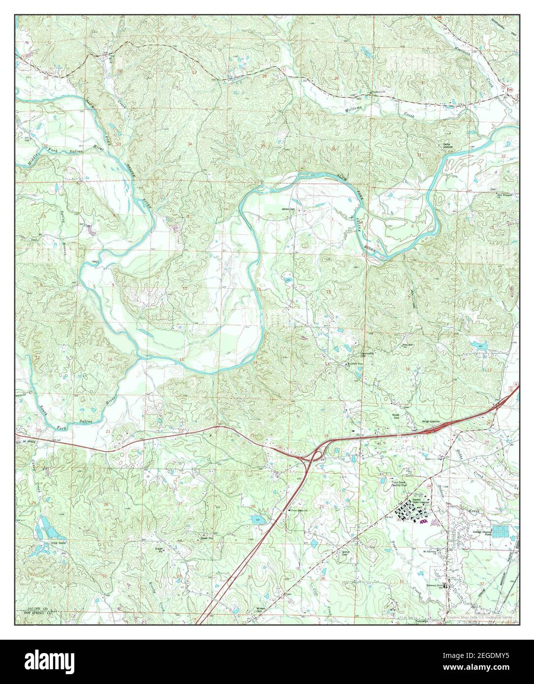 Haskell, Arkansas, map 1974, 124000, United States of America by