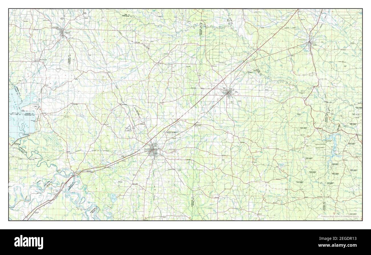 Hope, Arkansas, map 1986, 1100000, United States of America by