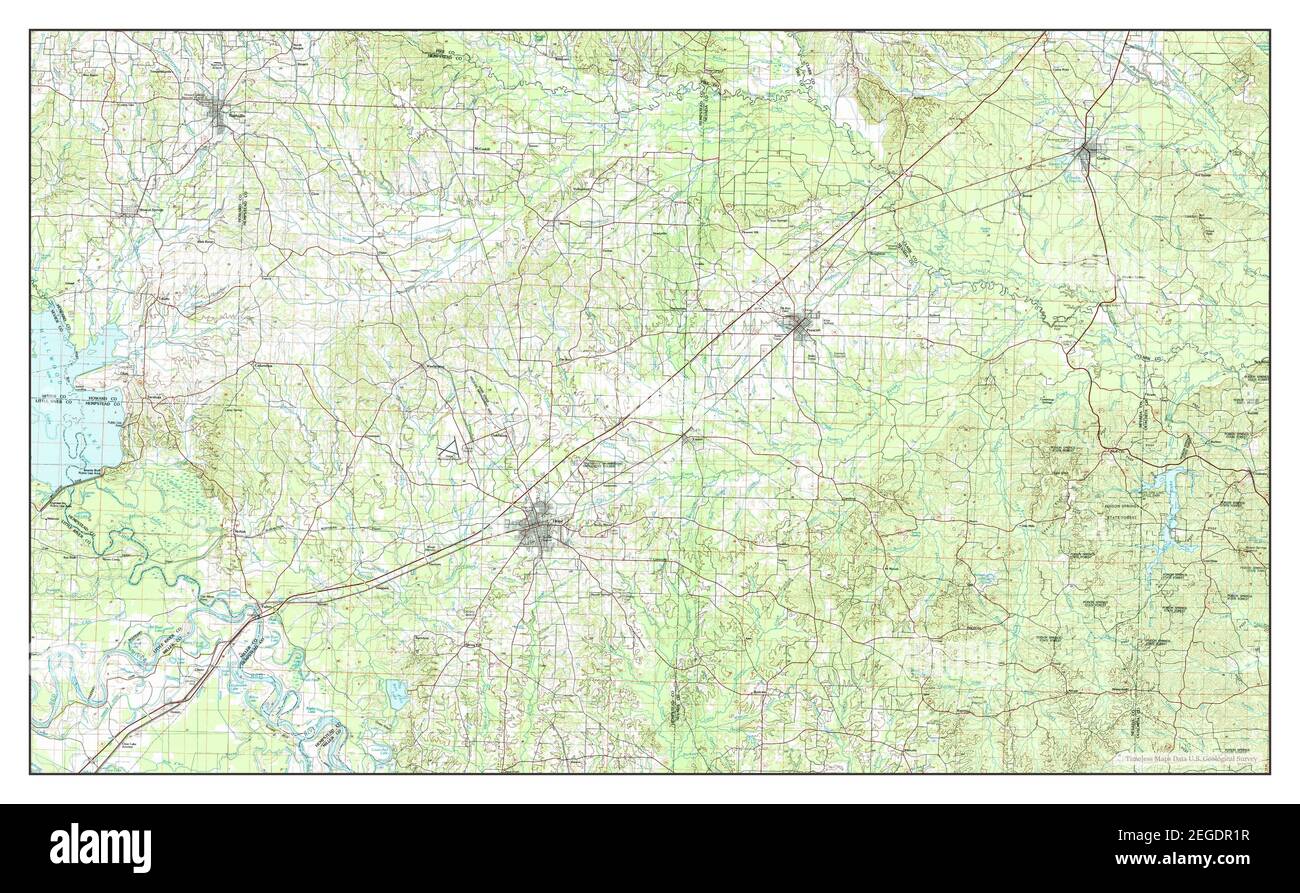 Hope arkansas map Cut Out Stock Images & Pictures Alamy