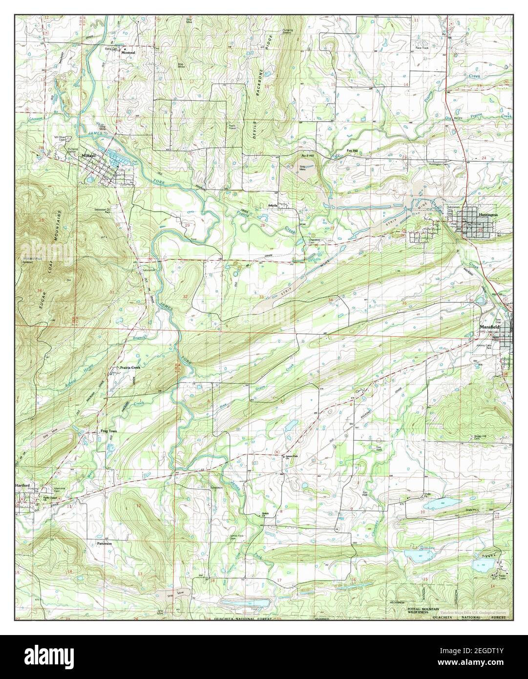 Old map huntington hi res stock - Huntington Arkansas Map 1987 124000 United States Of America By Timeless Maps Data Us Geological Survey 2EGDT1Y