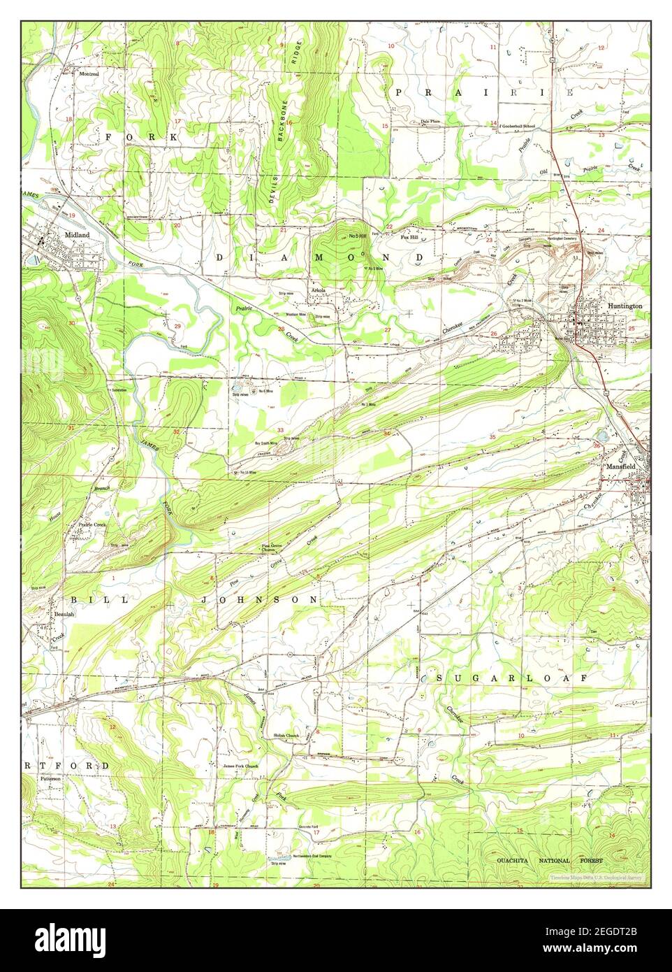 Old map huntington hi res stock - Huntington Arkansas Map 1948 124000 United States Of America By Timeless Maps Data Us Geological Survey 2EGDT2B