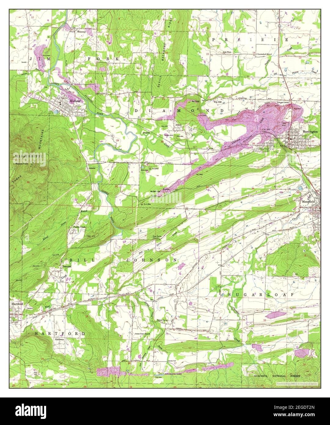 Old map huntington hi res stock - Huntington Arkansas Map 1948 124000 United States Of America By Timeless Maps Data Us Geological Survey 2EGDT2N