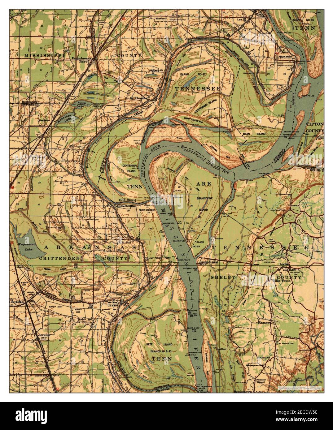 Jericho, Arkansas, map 1939, 162500, United States of America by Timeless Maps, data U.S