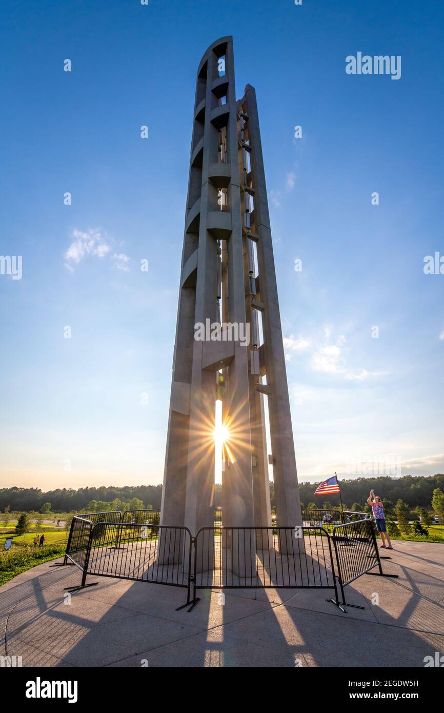 The "Tower of Voices" at Flight 93 Memorial, Shanksville, PA Stock