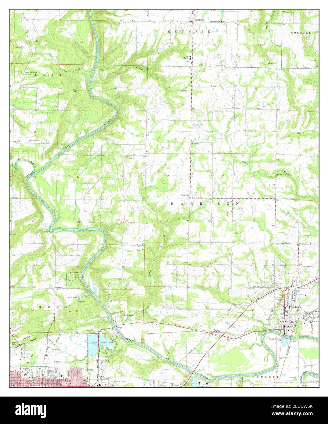 Map of judsonia hires stock photography and images Alamy