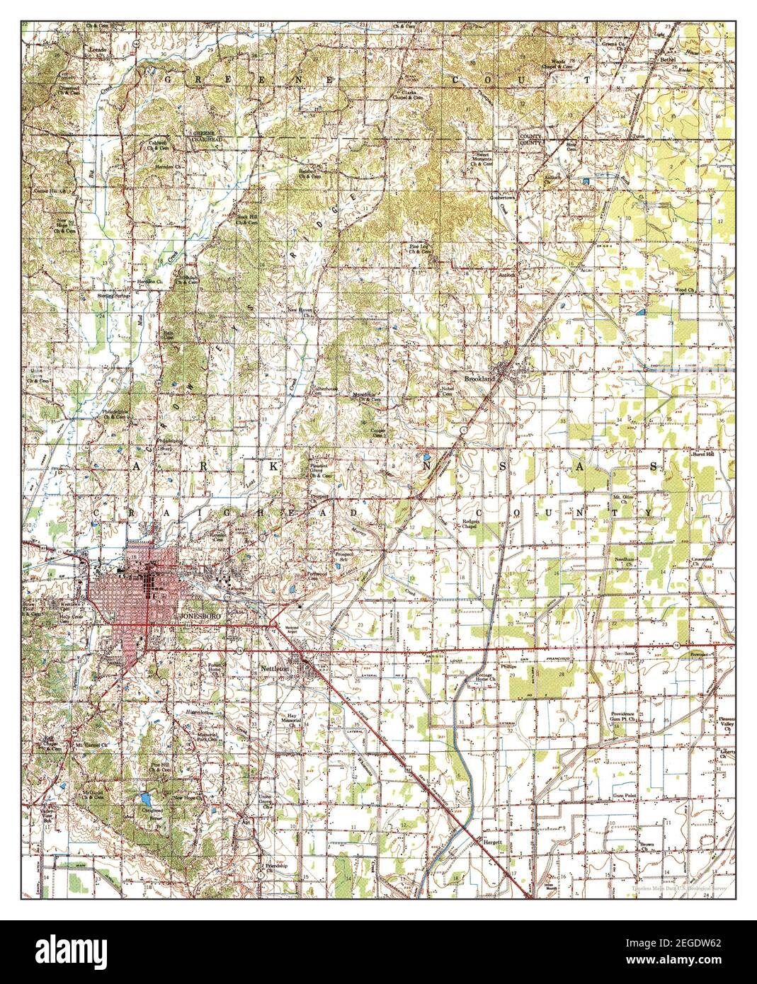 Map Of Jonesboro Arkansas Arkansas State Map Hi-Res Stock Photography And Images - Page 20 - Alamy