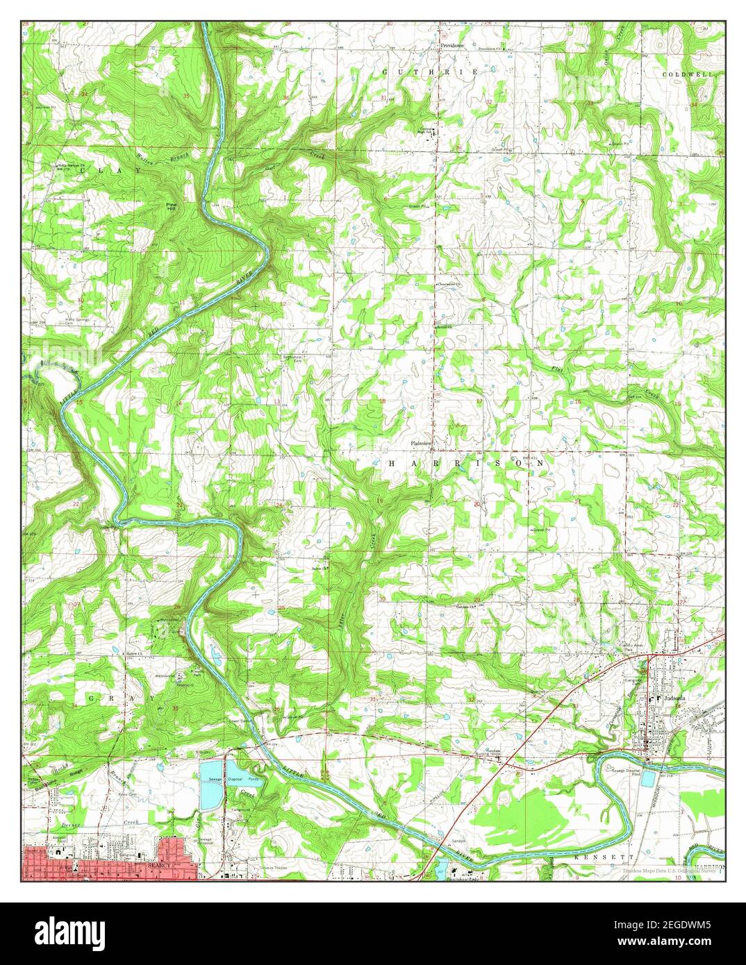 Judsonia, Arkansas, map 1965, 124000, United States of America by