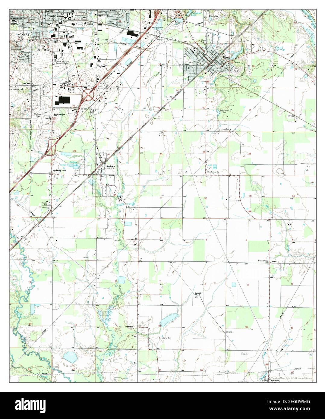 Kensett, Arkansas, map 1994, 124000, United States of America by