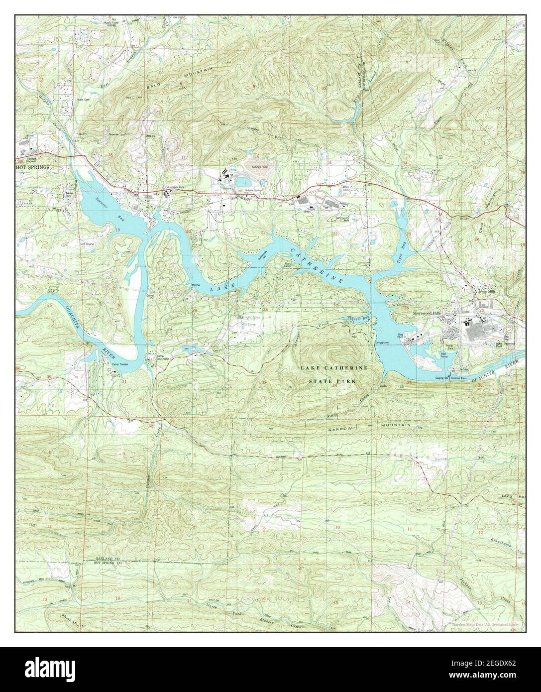 Lake Catherine, Arkansas, map 1978, 124000, United States of America