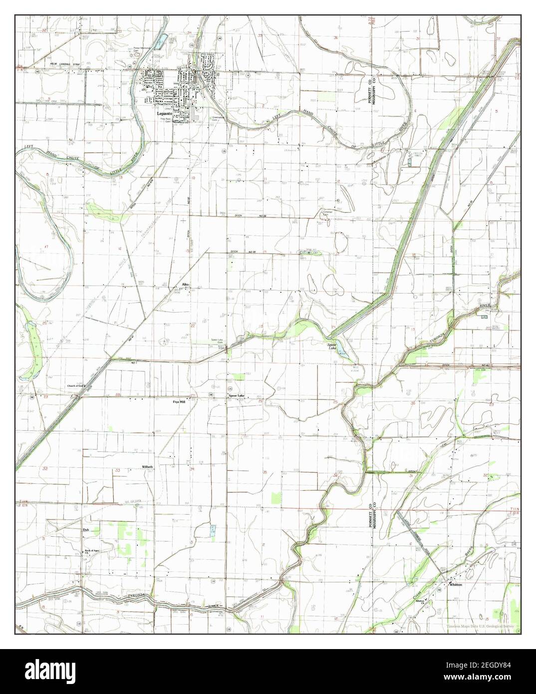 Lepanto, Arkansas, map 1983, 124000, United States of America by