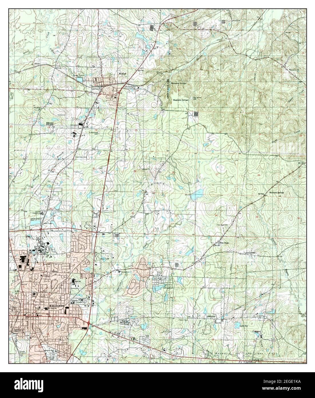 Magnolia arkansas map Cut Out Stock Images & Pictures Alamy