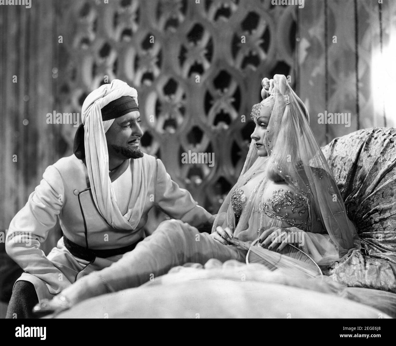 RONALD COLMAN and MARLENE DIETRICH in KISMET 1944 director WILLIAM
