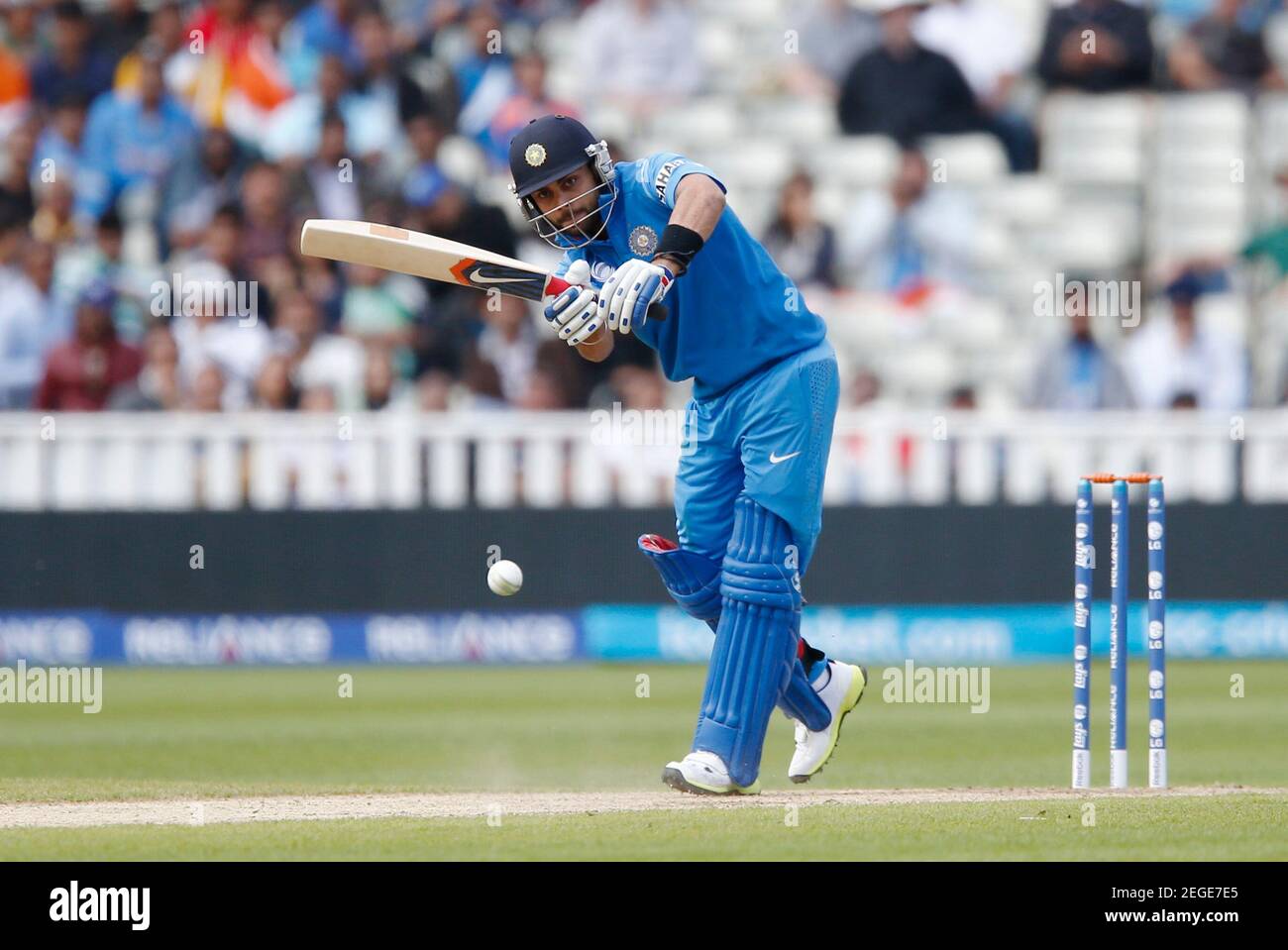 Indias virat kohli icc champions trophy match edgbaston hires stock