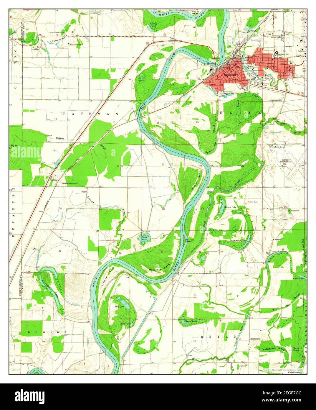 Newport arkansas map Cut Out Stock Images & Pictures Alamy