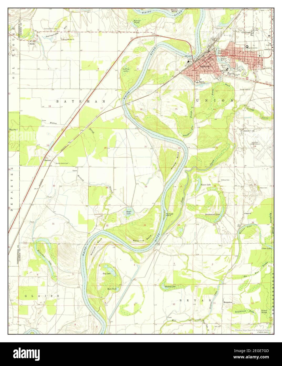 Newport arkansas map Cut Out Stock Images & Pictures Alamy