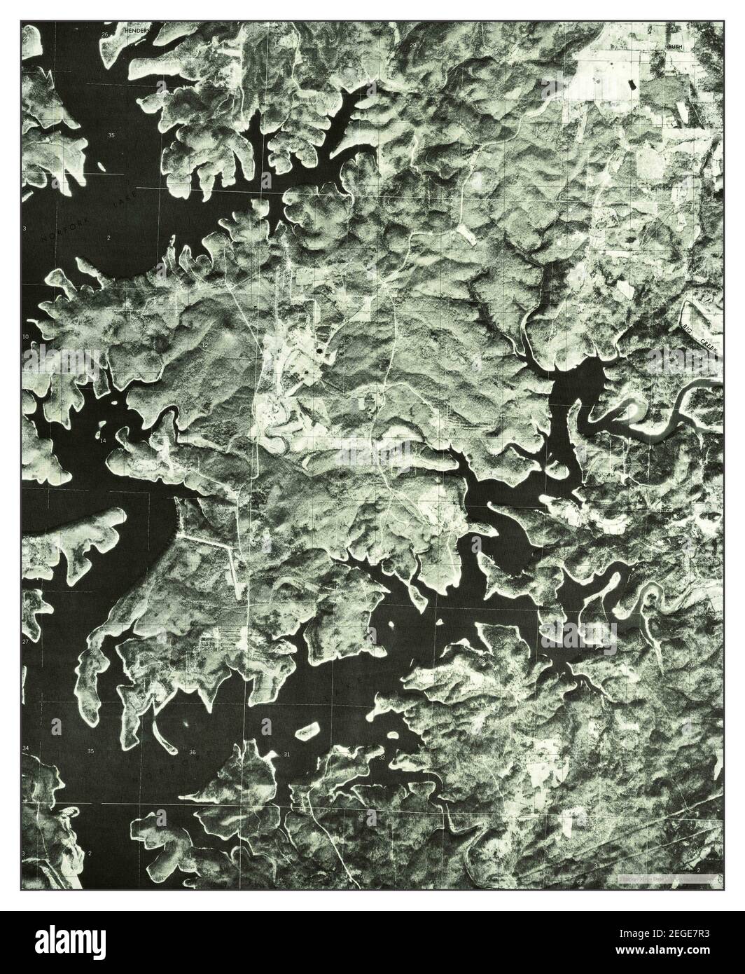 Norfork Dam North, Arkansas, map 1979, 1:24000, United States of America by Timeless Maps, data U.S. Geological Survey Stock Photo