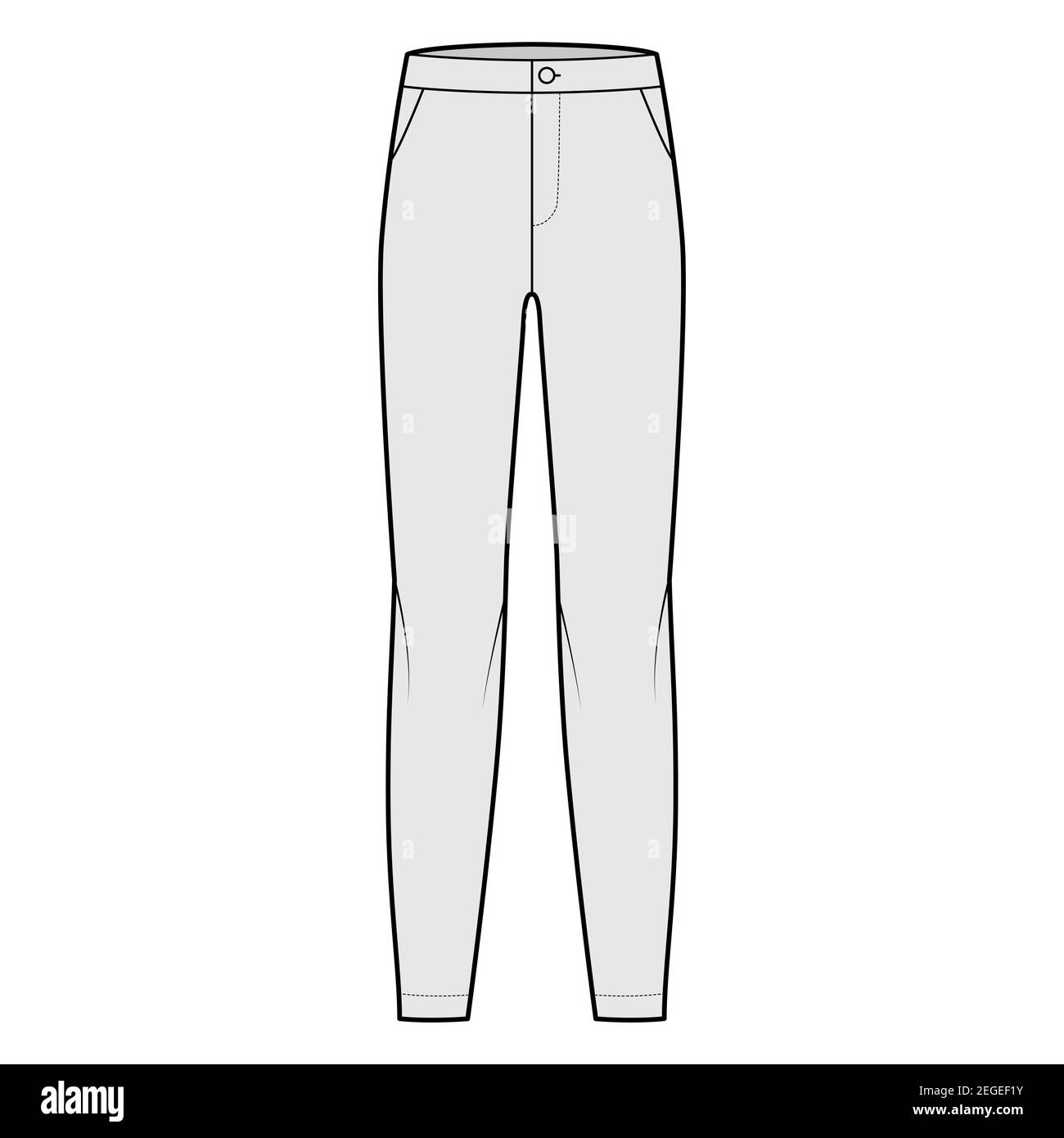 Cigarette pants technical drawing hi-res stock photography and images ...