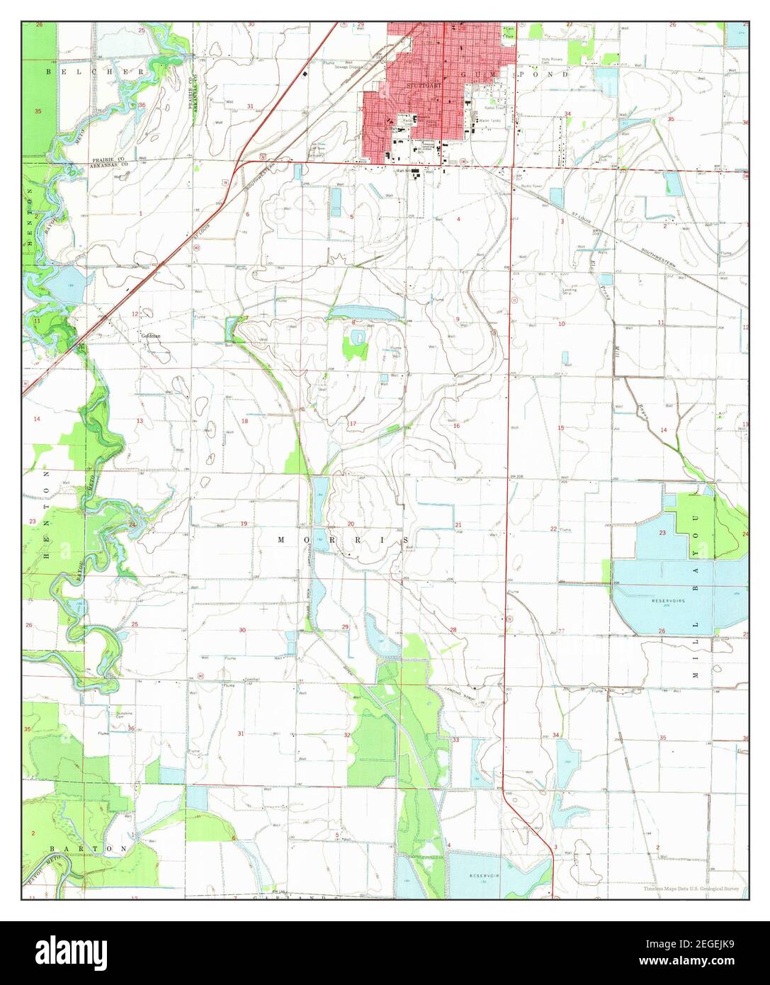 Map Of Stuttgart Arkansas Stuttgart South, Arkansas, Map 1968, 1:24000, United States Of America By  Timeless Maps, Data U.s. Geological Survey Stock Photo - Alamy