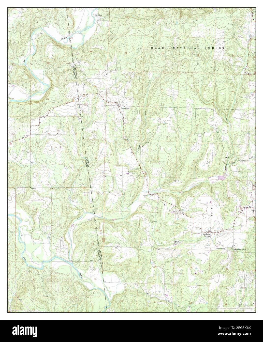 Uniontown, Arkansas, map 1969, 124000, United States of America by