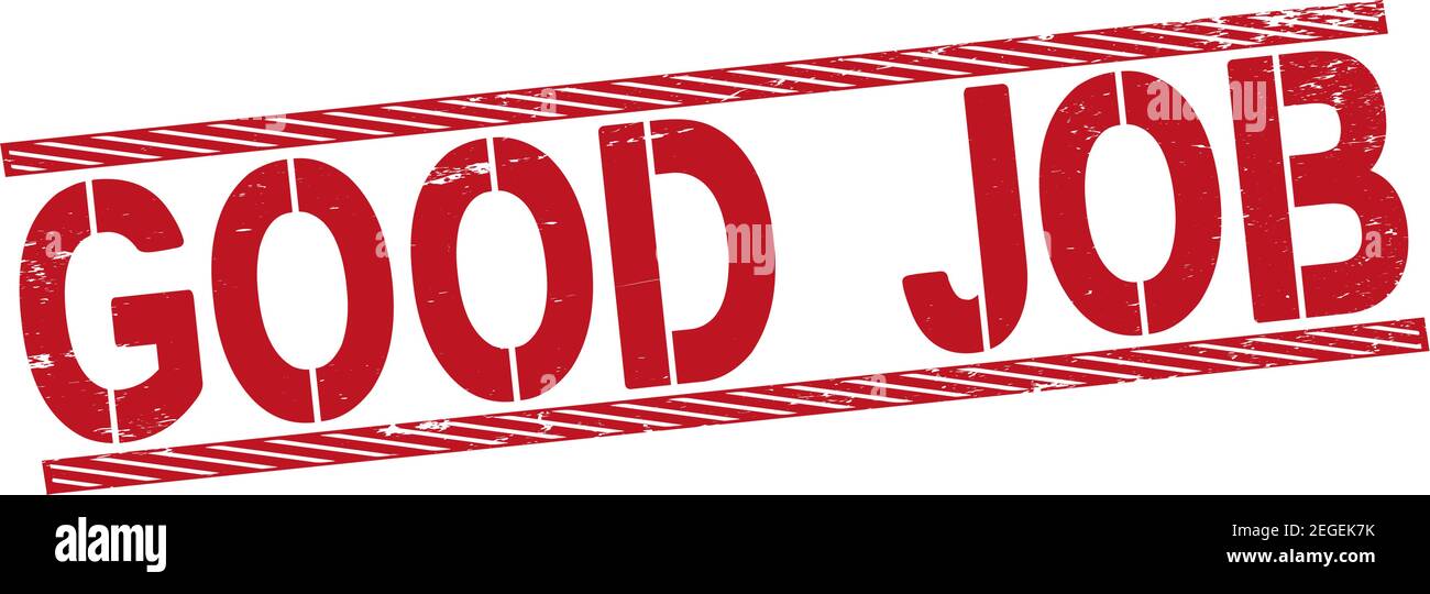 good job stamp. stamp sign. good. job. vector illustration Stock Vector