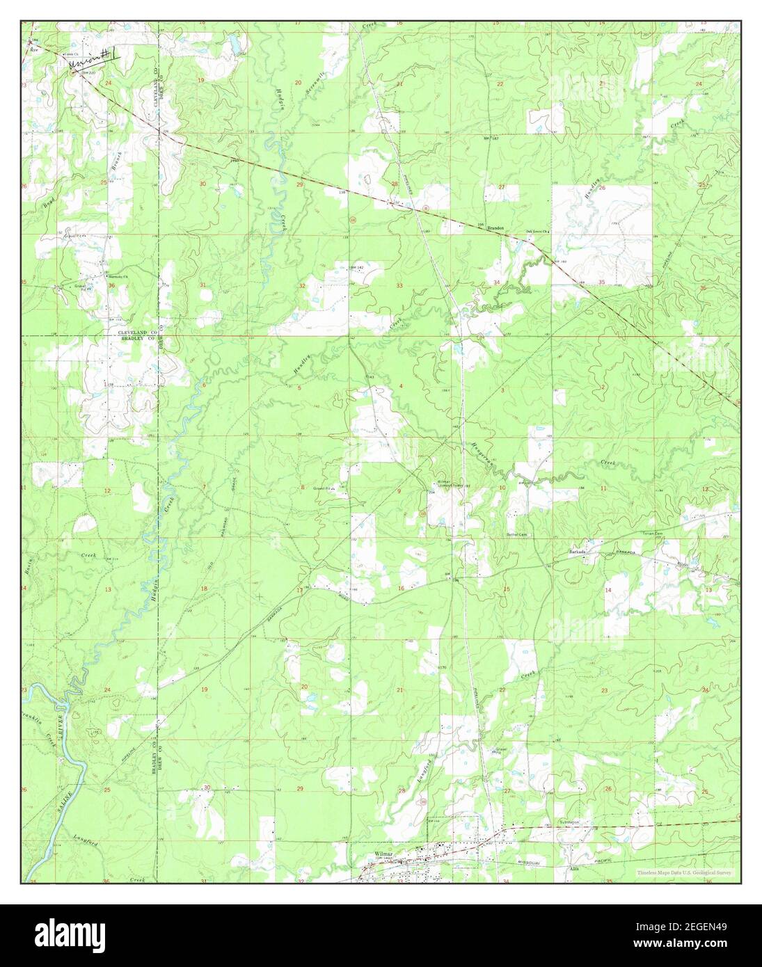Wilmar North, Arkansas, map 1973, 124000, United States of America by
