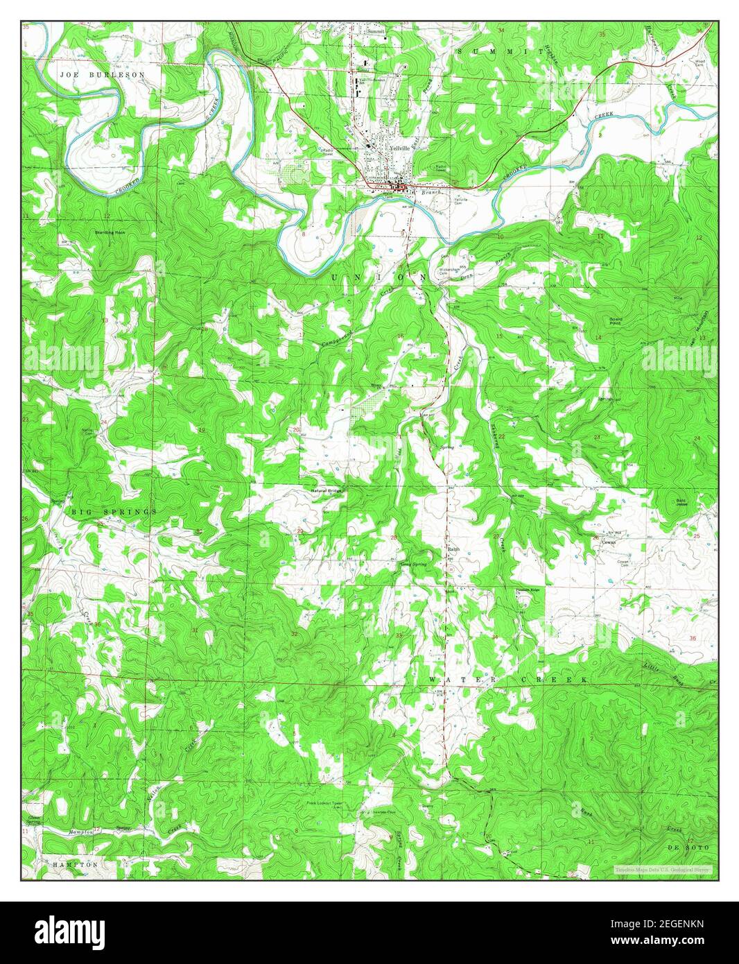 Yellville, Arkansas, map 1966, 124000, United States of America by