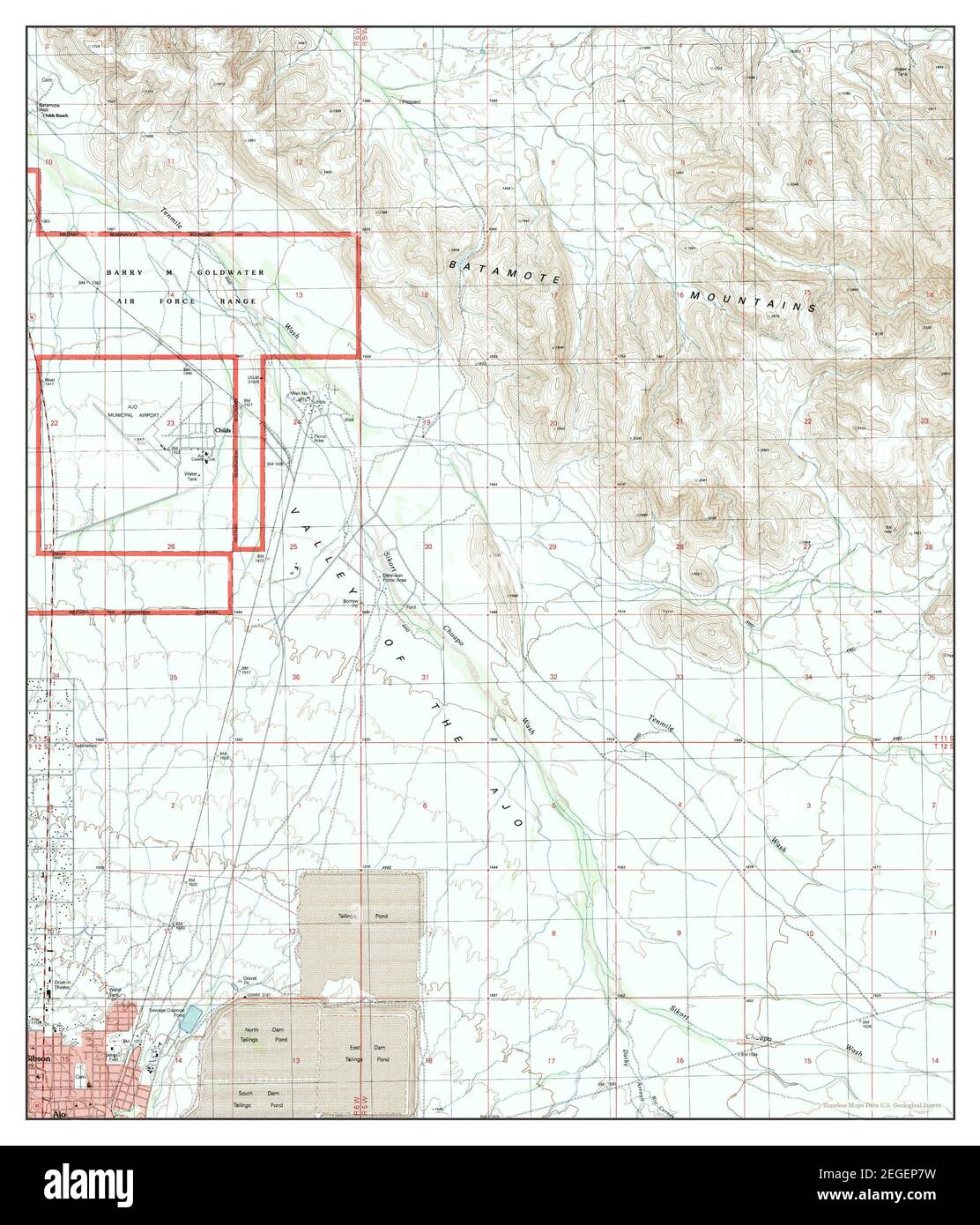Ajo arizona map Cut Out Stock Images & Pictures Alamy