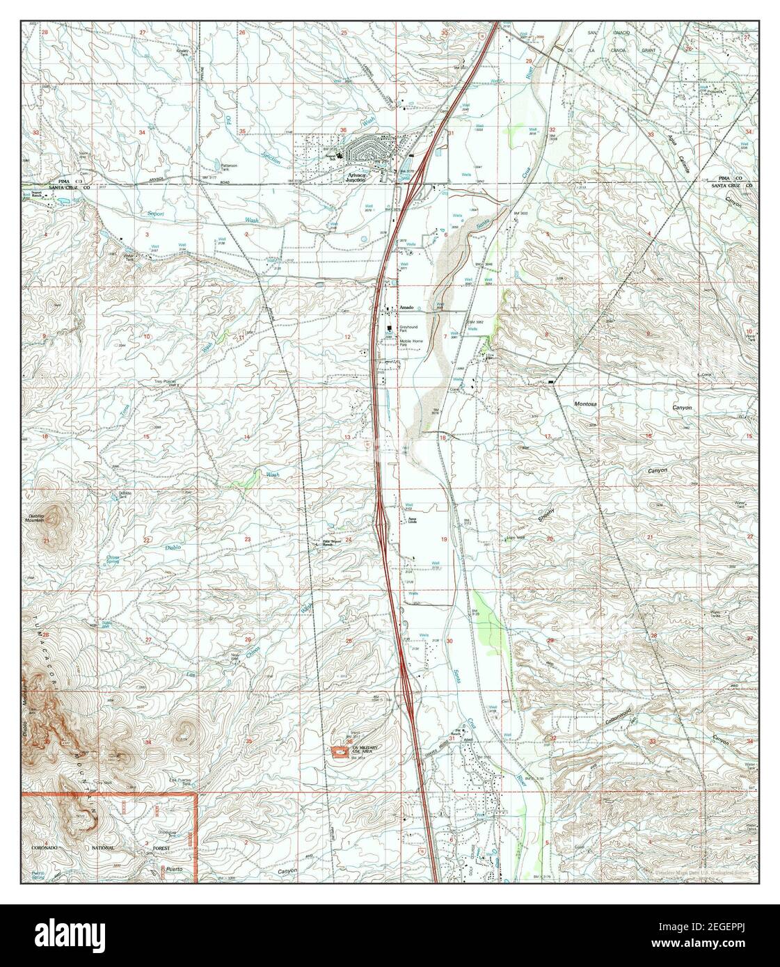 Amado, Arizona, map 2004, 124000, United States of America by Timeless Maps, data U.S