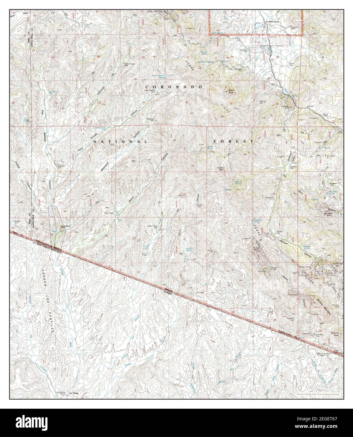 Bartlett Mountain, Arizona, map 2004, 1:24000, United States of America by Timeless Maps, data U.S. Geological Survey Stock Photo