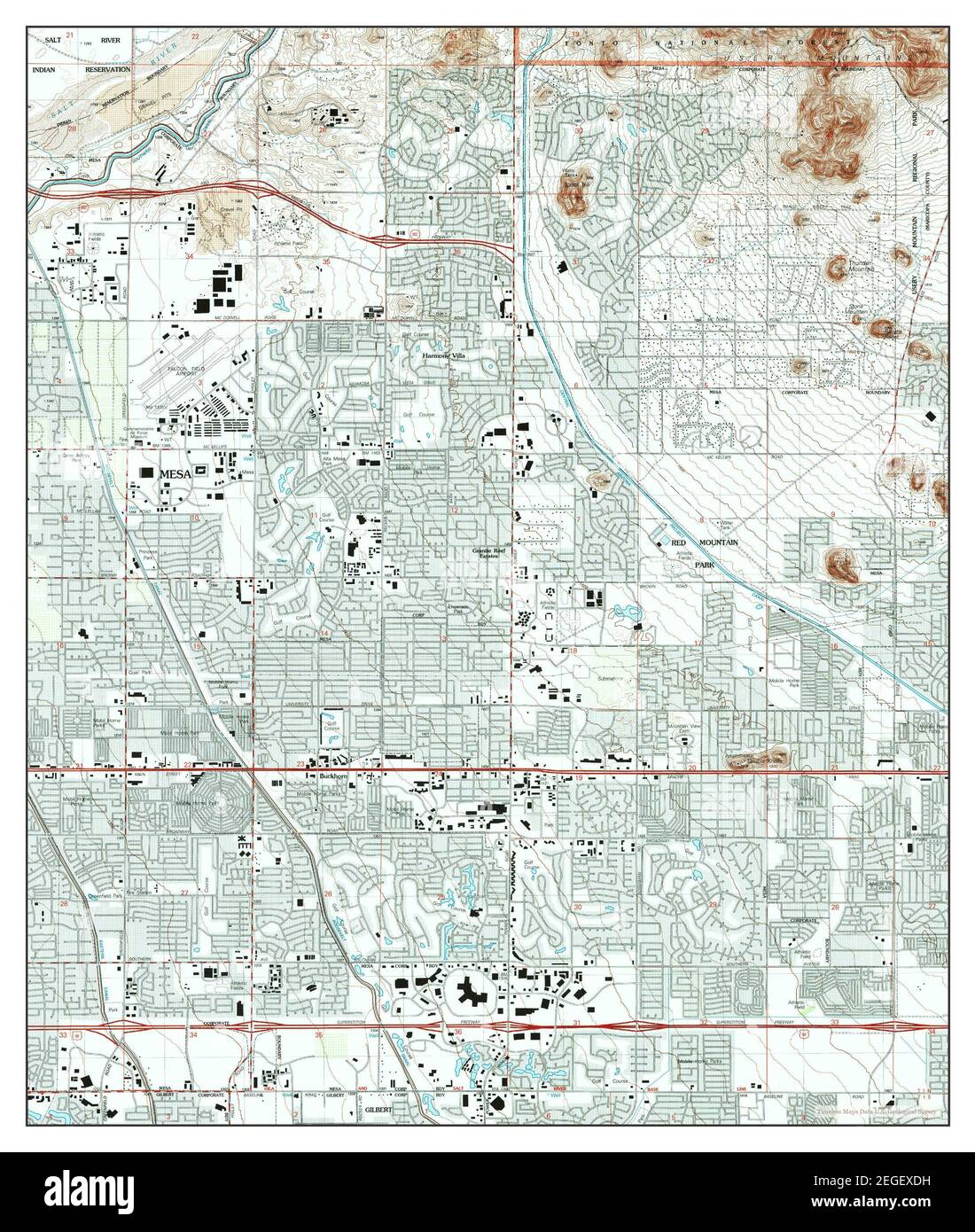 Buckhorn, Arizona, map 2004, 124000, United States of America by