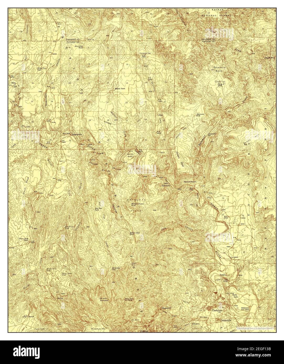 Clarkdale map Cut Out Stock Images & Pictures Alamy