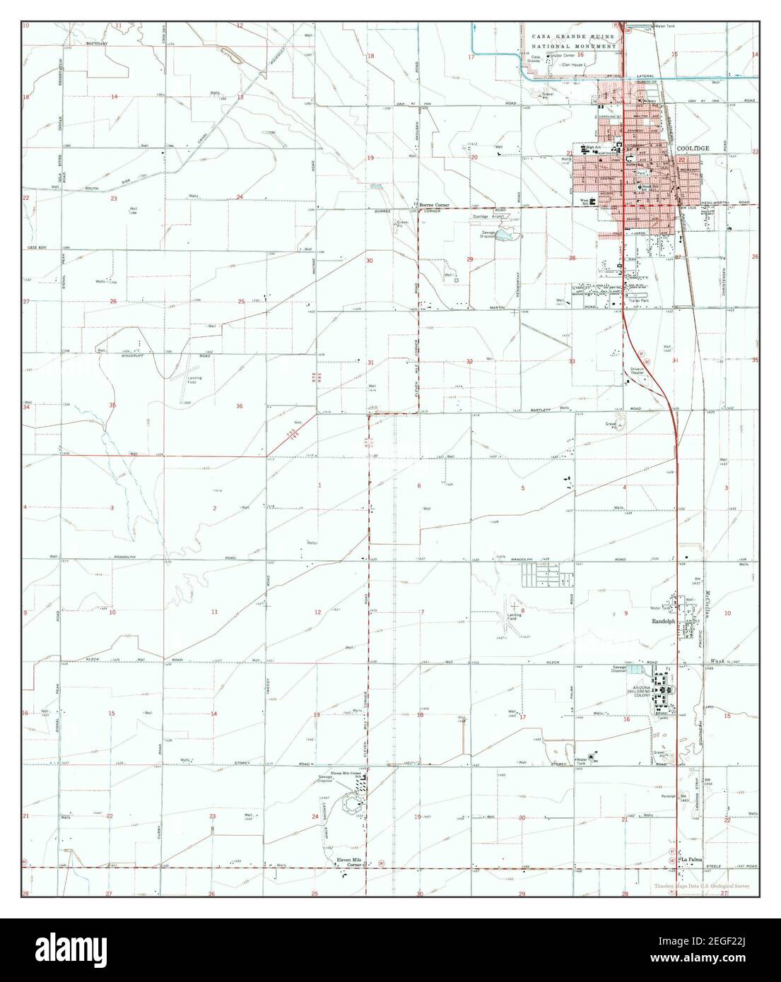 Coolidge arizona map hires stock photography and images Alamy