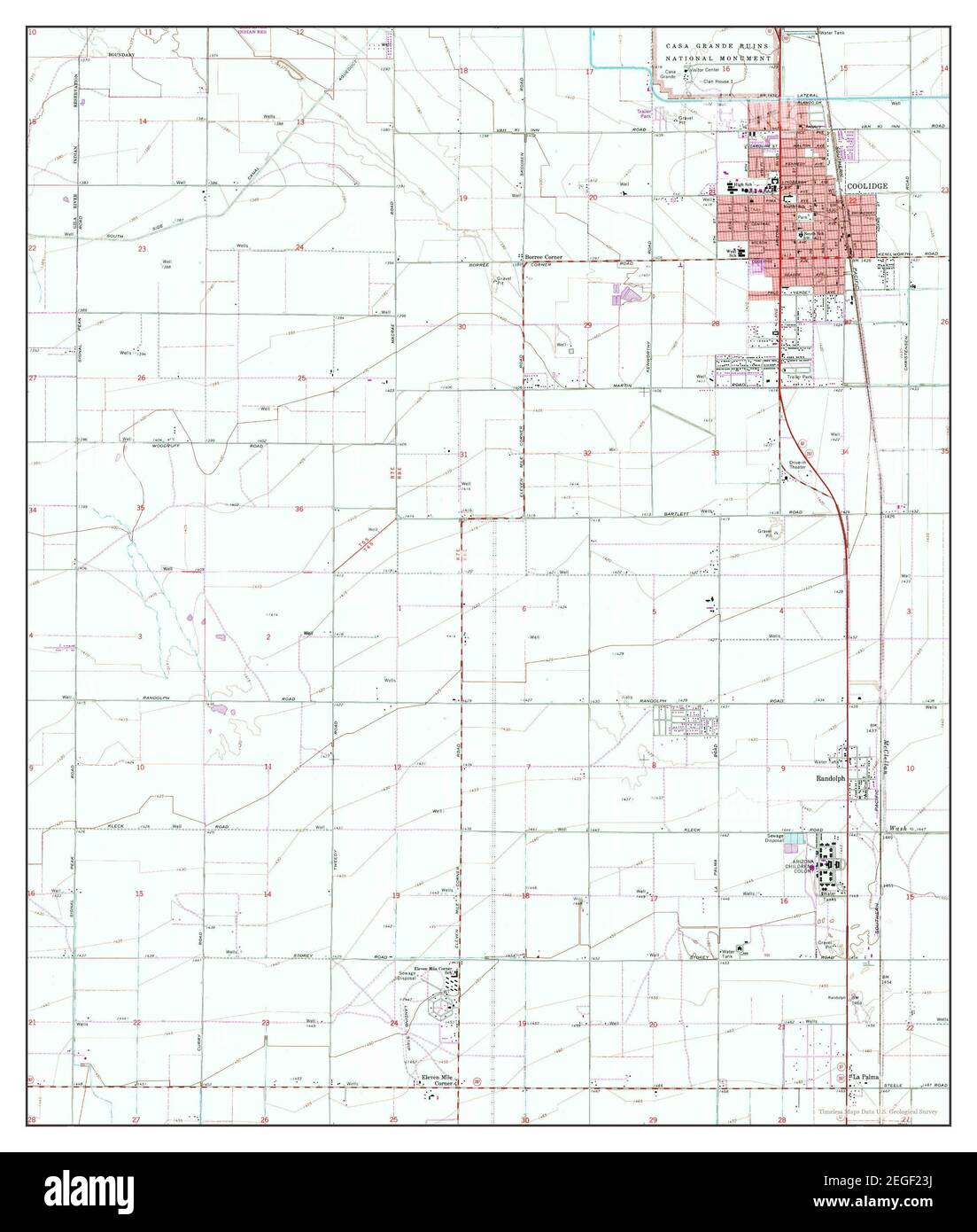 Coolidge arizona map hires stock photography and images Alamy